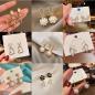 Preview: Großhandel B2B Ohrschmuck Ohrstecker Silberstift koreanisch Perlenohrringe D6029
